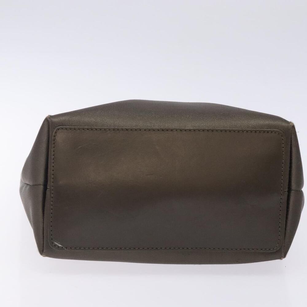 GUCCI Tote Bag Satin Brown Silver 002 002 - Picture 9 of 16